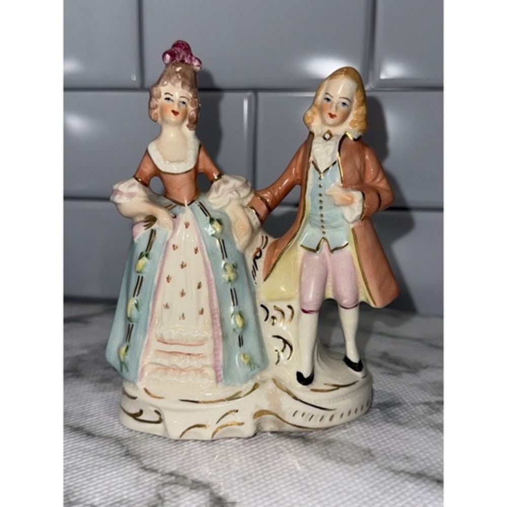 Vintage‎ Coventry Porcelain Figurine Couple Colonial Dress 5053B Japan